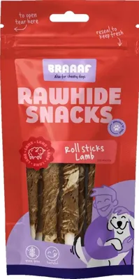 Braaaf Roll Sticks 8 st. Lam 12 cm