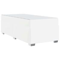 Bedframe Wit 100 x 200 cm Kunstleer - thumbnail