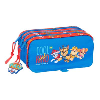 Pennenetui met 3 vakken The Paw Patrol Cool Blauw Rood 21,5 x 10 x 8 cm