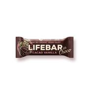 Lifefood Lifebar inchoco chocolade vanille raw bio 40 Gram - thumbnail
