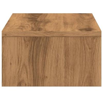 Monitorstandaard met lades 50x27x15 cm hout artisanaal eiken Monitorstandaard met lades 50x27x15 cm hout artisanaal eiken