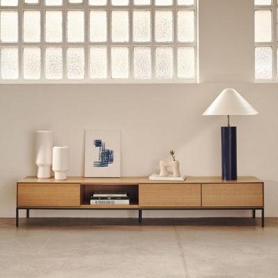 Kave Home TV-meubel 'Vedrana' Laag, Eiken, 195cm