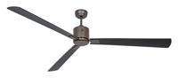 CasaFan ECO NEO III 180-4 BZ-SW/TK WiFi Flügel Schwarz/Teak Plafondventilator 28 W (Ø x h) 180 cm x 360 mm Brons Met afstandsbediening, Timer, Met wintermodus, - thumbnail