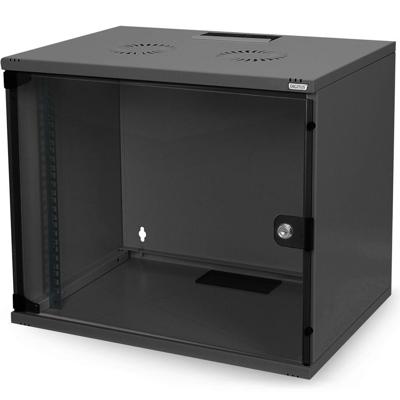 Digitus DN-19 07-U-S-SW 19inch-wandkast (b x h x d) 540 x 370 x 400 mm 7 HE Zwart (RAL 9005) Digitus DN-19 07-U-S-SW 19inch-wandkast (b x h x d) 540 x 370 x 400 mm 7 HE Zwart (RAL 9005)