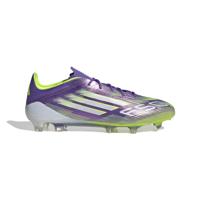 adidas F50 Elite Gras Voetbalschoenen (FG) Paars Wit Neongeel - thumbnail