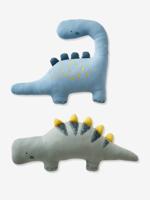 Set van 2 kussens KLEINE DINO blauw / kaki - thumbnail
