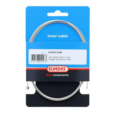 Elvedes Versnellingsbinnenkabel shimano 2.25 m 1,1 mm 6472 zilver Elvedes Versnellingsbinnenkabel shimano 2.25 m 1,1 mm 6472 zilver