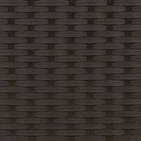 Tuinbank 2-zits met parasol en voetenbanken poly rattan zwart - thumbnail