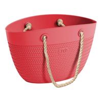 Linda Bag Sea met Touw Handvatten 50x41 cm Rood - thumbnail