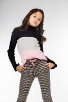 MAYCE Girlslabel Meisjes winter trui col gebreid - Streep - thumbnail