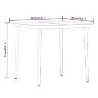 5-delige Tuinset met kussens zwart - thumbnail