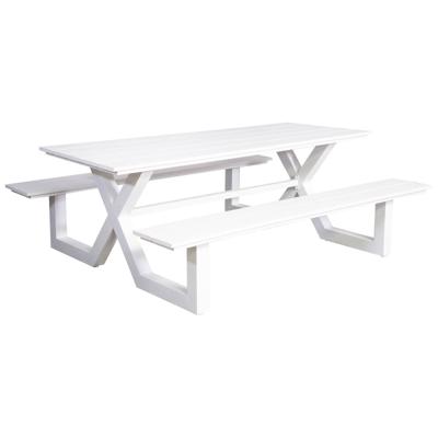 Picknicktafel Family aluminium wit Picknicktafel Family aluminium wit