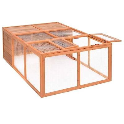 Dierenhok voor buiten 150x100x50 cm massief vurenhout