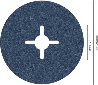 Bosch Accessories 2608606735 Fiberschijf Diameter 125 mm 1 stuk(s)