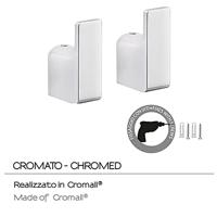Handdoekhaak 2PCS Sapho Pirenei 2x5.3 cm Chroom - thumbnail
