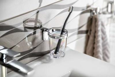 Tandenborstelhouder Sapho Zero Hangend Chroom / ABS