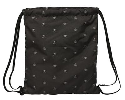 Rugtas met Koordjes Safta California Zwart 35 x 40 x 1 cm