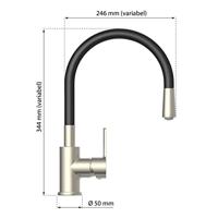 EISL keukenmengkraan flexo zwart - thumbnail