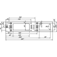 GEZE 1400-0002 Montageplaat Zilver - thumbnail