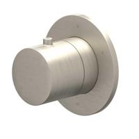 Afbouwdeel IVY Bond 3-Weg Stop-Omstel Symmetry Met Rond Rozet Geborsteld Nickel PVD - thumbnail
