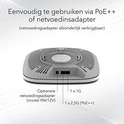 NETGEAR Insight Cloud Managed WiFi 6 AX6000 Tri-band toegangspunt voor meerdere gigs (WAX630)