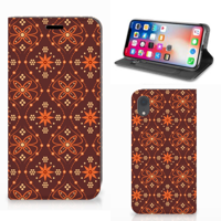 Apple iPhone Xr | Hoesje met Magneet | Batik Brown - thumbnail