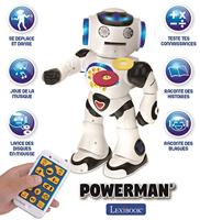 LEXIBOOK Powerman - interactieve educatieve robot voor spelen en leren, dansen, muziek spelen, educatieve quiz, speerschijven - thumbnail