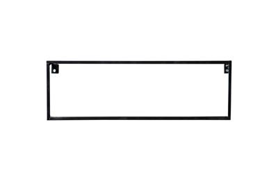 WOOOD Wandrek metaal zwart 50 cm | 6 stuks