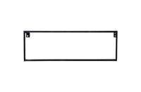 WOOOD Wandrek metaal zwart 50 cm | 6 stuks - thumbnail