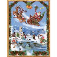 Adventskalender Kerstman in de Slee - thumbnail