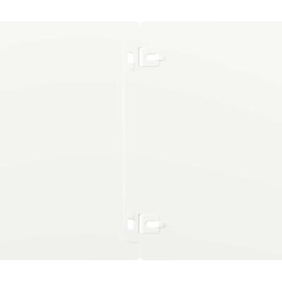 Gazonranden 30 st 20x103 cm koudgewalst staal wit