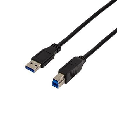 LogiLink CU0023 USB-kabel USB 3.2 Gen1 (USB 3.0 / USB 3.1 Gen1) USB-A stekker, USB-B stekker 1.00 m Zwart