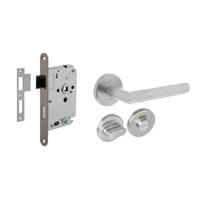 Intersteel Compleet deurklinksetHoek 90 toilet RVS - 0035.210006 - thumbnail