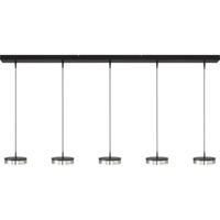 Masterlight 5-lichts hanglampImperia 160cm zwart nikkel - 2041-05-81-02-160-5 - thumbnail