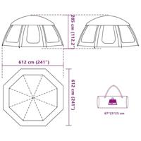 Zwembadtent afneembare buitentent gaaswanden azuurblauw - thumbnail