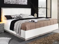 Bed SIEG 160x200 cm alpine wit/steengrijs - thumbnail