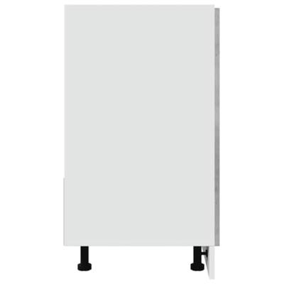 Wastafelonderkast Lyon 80x46x81,5 cm bewerkt hout betongrijs