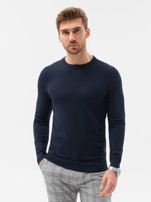 Edoti - Heren Sweater - Navy - Blauw - Ronde Hals Edoti - Heren Sweater - Navy - Blauw - Ronde Hals