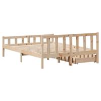 Bedframe zonder matras massief grenenhout 160x200 cm - thumbnail
