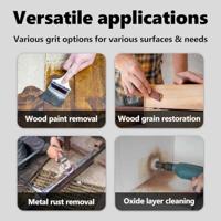 VidaXL Schuurrollen 3 pcs bruin 12 x 12 x 10 cm synthetische vezel - thumbnail