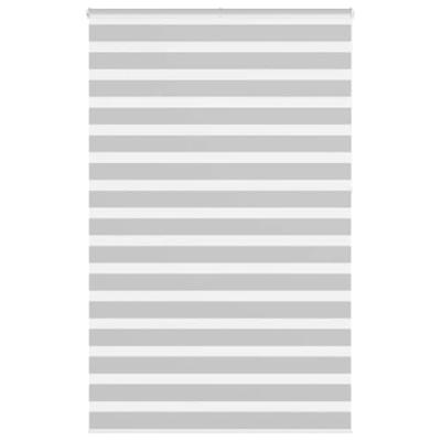 VidaXL Zebra rolgordijn 150x230 cm stofbreedte 145,9 cm lichtgrijs VidaXL Zebra rolgordijn 150x230 cm stofbreedte 145,9 cm lichtgrijs