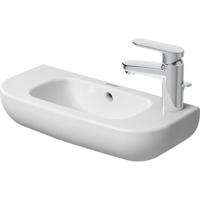 Duravit D-Code fontein 50x22 cm kraangat rechts Wit - thumbnail