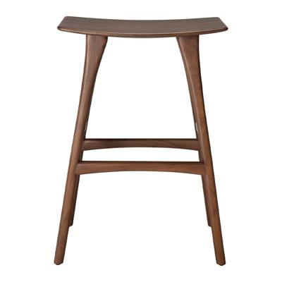 Ethnicraft Barkruk 'Osso' Gevernist Teakhout, kleur Bruin (zithoogte 78cm) Ethnicraft Barkruk 'Osso' Gevernist Teakhout, kleur Bruin (zithoogte 78cm)