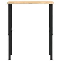 Werkbank 80x60x(71,5-98) cm massief eikenhout - thumbnail