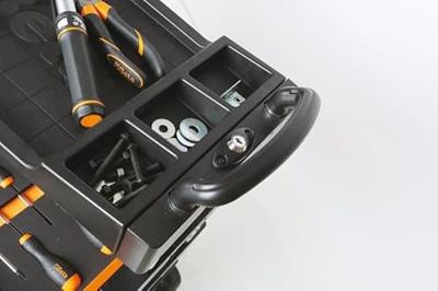 Beta C27S - Oranje Inklapbare Mobiele gereedschapswagen | 2 laden - 027000201