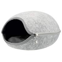 Trixie schuilplaats en kattenmand Alois 38 × 40 × 38 cm lichtgrijs Per stuk - thumbnail