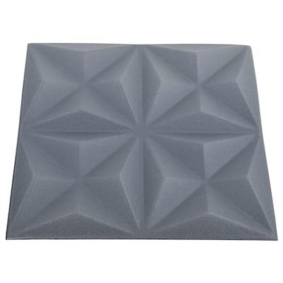 VidaXL 48 st wandpanelen 3d origami 12 m² 50x50 cm grijs