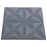VidaXL 48 st wandpanelen 3d origami 12 m² 50x50 cm grijs - thumbnail