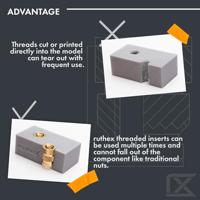 ruthex Schroefdraadinzet #2-56/#4-40/#8-32/#10-24 UNC GE-KASTEN-U-001 - thumbnail