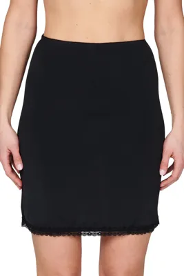 Gaubert Onderrok 49-54CM - Gladde Jupon - Wit - Zwart - Huidskleur